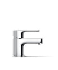 Side view of July Go-To Single-Handle Bathroom Sink Faucet With Metal Pop-Up Drain One And A Quarter Inch Tailpiece Ceramic Disc Valves
