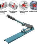 Professional Manual Cable Duct Cutting Tool For Precision PVC Trunking And Din Rail Work with adjustable angle mechanism.