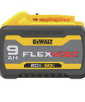 9Ah FlexVolt 60V Max lithium ion battery for cordless tools, compatible with FlexVolt 60V Max Cordless Circular Saw With Brake