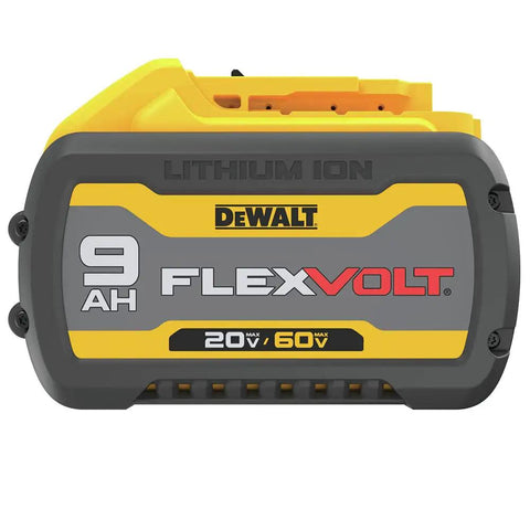 9Ah FlexVolt 60V Max lithium ion battery for cordless tools, compatible with FlexVolt 60V Max Cordless Circular Saw With Brake