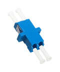 50 Pack LC Duplex Singlemode Fiber Optic Coupler Adapter Set For Hooking Up Two LC Patch Cords With High Reliability Ceramic Tube Design