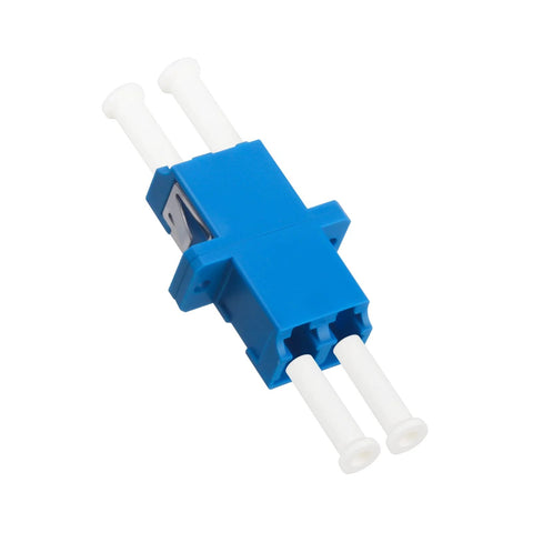 50 Pack LC Duplex Singlemode Fiber Optic Coupler Adapter Set For Hooking Up Two LC Patch Cords With High Reliability Ceramic Tube Design