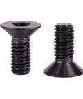 Close-up of 4 Pack Titanium Bolts M5x12mm Countersunk Torx Head Screws Black Coated Grade 5 6AL4V Lightweight Built Tough Fasteners