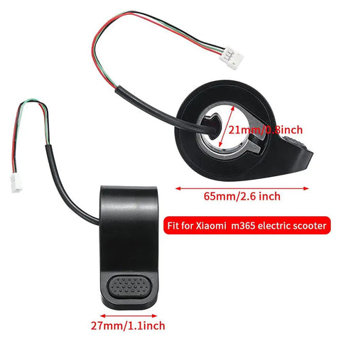 Thumb Throttle For Electric Scooter High Sensitivity Accelerator Replacement Part Easy Install And Smooth Responsive Control For Rapid Start Up And Precise Speed Adjustment Fits M365 Style E Scooters Black