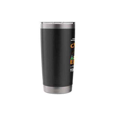 Chemical Engineer Gift Tumbler With If I Run You Should Run Too Quote, stainless steel insulated travel mug for lab nerds.