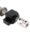 Slick 1400mm SFU1610 Ball Screw Kit With 4Pc HGW20CC Bearing Blocks And 2Pc HGR20 Linear Guide Rail featuring smooth coupling.