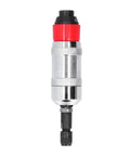 Beast Mode Pneumatic Die Grinder with 18000 RPM for Rock Solid Grinding and Precision Cut through Hard Metal or Tire Work, Durable 6mm Chuck Tool front view. 