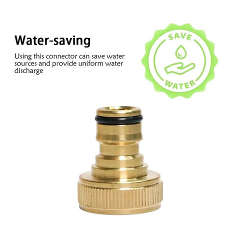 Brass Three Quarter Inch Garden Hose Quick Connect Male Plug Replacement GHT Threaded Fittings For Heavy Duty Water Hoses