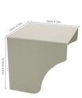 Beefy Iron Roof Cover for Electric Vehicle Charger, 12.5 cm size, silver iron material, protecting Level 2 wall box.