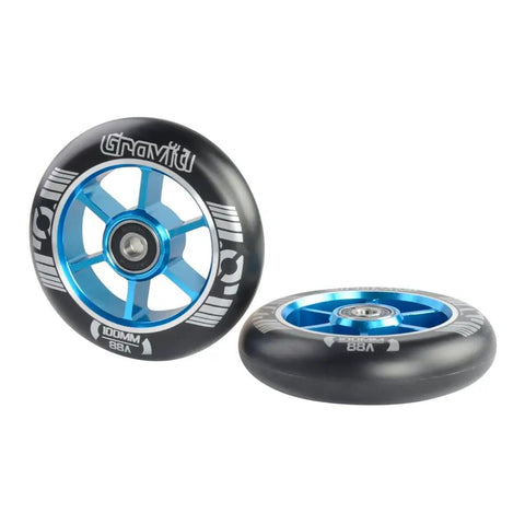 Pro Level Stunt Scooter Wheels With Abec 9 Bearings Cnc Aluminum Core And 88A Polyurethane For Smooth Dope Rides And Killer Trick Stability Dual Pack Fast Rolling Gear For Park Or Street Shredding Sessions