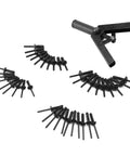 Awesome Handheld Plastic Rivet Gun With 40pc Heavy Duty Poly Nuts For DIY Fixes. carbon steel handheld rivet gun with black plastic fasteners