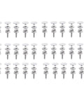 Badass Quality 30 Piece Canvas Snap Fastener Kit with stainless steel screws and caps for heavy-duty use.