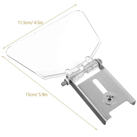 Bench Grinder Eye Shield Glasses, Desktop Grinder Guard Safety Attachment, Impact-Resistant Shield for Debris and Sparks with dimensions