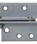Pivot Hinge, Steel Construction With Satin Chrome Finish, 180 Degree Door Swing, 1-3/4 Inch Door Thickness, Offset Mounting