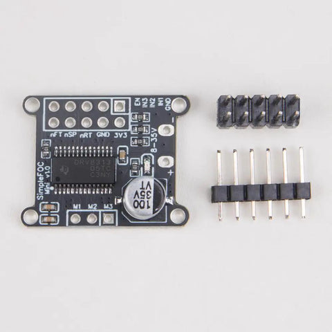Top view of Mini DC Brushless Motor Driver Board With SVPWM SPWM FOC Control And DRV8313 Chip 3 Independent Half Bridge Drivers