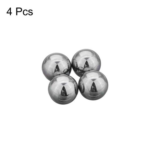 Three Eighths Inch Tungsten Carbide Bearing Balls Set Of Four G5 Grade Ultra Hard Wear Resistant With Smooth Finish For Precision Machinery And Heavy Duty Bearings, 4 pcs
