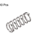 Compression spring, 304 stainless steel, 12 mm OD, 1.6 mm wire, silver tone.
