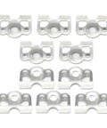 Zero Hassle 1/4 Turn Quick Release Fastener Kit with rock solid steel dimpled mounting plates in a pack of ten.