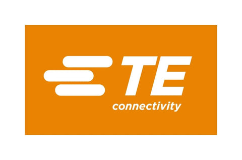 TE Connectivity logo on orange background for Bulkhead 47 Pin Connector Kit Built Tough For Pass Through Firewall Applications With Quick Bayonet Coupling 14 20 AWG Stamped Contacts Silicone Seals Black Housing