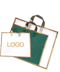 100 Pack Paper Gift Bags With Custom Logo For Weddings Parties And Shopping High End Hot Stamping Gray 50x45 Bottom 11cm