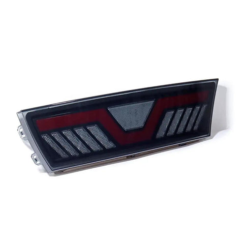 Badass Smoked Rear Bumper DRL And Brake Lamp For 2020 To 2023 Tesla Model Y with sleek design and LED features.