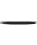 Slick 10 Inch Heavy Duty Swivel Base With A Slim Zero Point Eight Inch Profile and sturdy black finish, side view showing slim design.