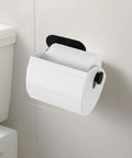 Paw Proof Toilet Paper Protector Cover In White designed to keep sneaky cats and goofball dogs from messing with your paper rolls.