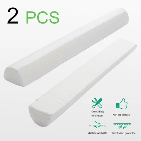 Two-Pack Memory Foam Bed Bumpers for Toddlers and Kids, Soft Edge Safety Rails, Non Slip, Machine Washable, Gentle Guard