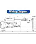 Wiring diagram of Heavy Duty 4.5Kw Automatic Tool Change Air Cooled Spindle Motor for CNC applications.