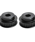 Top Shelf XL Timing Belt Pulley Wheel Featuring 25 Or 26 Teeth In Heavy Duty Black Steel BF build, dual pulleys for 11mm belt installs.