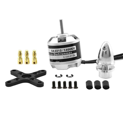Xa2212 Brushless Drone Motor With 1400Kv For RC Planes And Quadcopters Outrunner Ultra Smooth Performance Lightweight Aluminum Housing
