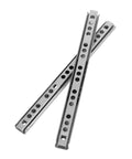 Stainless Steel Cabinet Drawer Slide Rail Kit, Side Mount Ball Bearing Rails For Smooth Silent Drawer Operation with two rails shown
