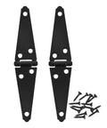 Heavy Duty Galvanized Gate Hinges With Screws Two Pack Barn Door Strap Hinges For Outdoor Fence Doors Durable Hardware