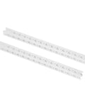 Awesome 2PC 16mm X 240MM Aluminum Square Beams with 15 Spaced Holes Perfect For Building Durable Tetrex Robots and Custom Robotics Projects That Really Pop And Last. two aluminum 16x240mm square beams with holes