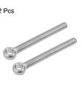 Beefy M6 X 50mm Fish Eye Lifting Eye Bolt In 304 Stainless Steel, Swing Shoulder Anchor Bolt With Metric Thread, 2 Pack