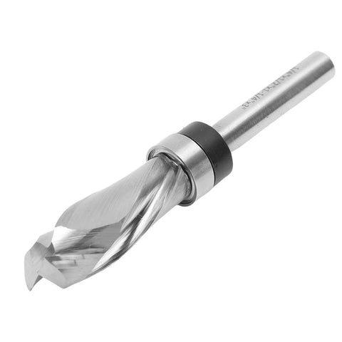 Super Cool Jiawu 1/2 In Compression Flush Trim Router Bit With Spiral Pattern Template And Top Bearing for wood smoothing.