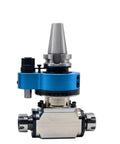Shop Ready Cnc Side Milling Head Bt30 Er32 Bt40 Tool Holder Adapter 90 Degree Right Angle Double Head Attachment, blue aluminum
