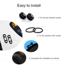 Quick Release Fasteners Kit For Car Bumpers Universal CNC Billet Aluminum Black Durable Finish installation process