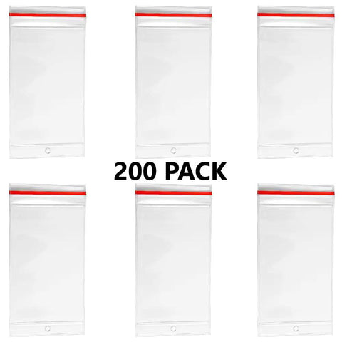 200 Pack Resealable Fire Extinguisher Inspection Tag Covers Clear Heavy Duty 10 Mil Thickness showcasing clear snap lock pouches.