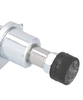 Close-up of Push Pull Toggle Clamp With Quick Release, Heavy Duty Hand Tool, 40Kg Capacity, Stainless Steel Construction, rubber tip visible