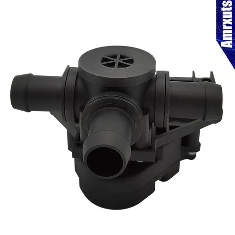 Hvac Heater Valve Thermostat Control For 2016 To 2020 Tesla Model X Battery Ev 106422500B C E, black plastic valve with inlet and outlet pipes.