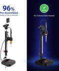 Vertical Heat Set Insert Tool Press With 90W Soldering Iron M2 M8 Heat Set Tips 30 Brass Threaded Nuts For 3D Printed Parts Nutopress Pro