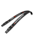 Cornerstone Carbon Fiber Recurve Limb Set For Beginners, 68-inch ILF compatible limbs shown on white background.