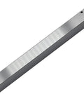 Rock Solid 10 Way Pneumatic Manifold Air Distribution Block Sports sleek aluminum, showing side view and drilled holes for air connection.