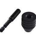 1/4 Inch Hex Shank Keyless Drill Chuck Quick Change Adapter Converter For Impact Drills And Electric Tools, black threaded adapter