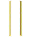 Two Brass Rods Twelve Inches Long, Three Eighths Inch Diameter Round Stock Lathe Bar For DIY Crafts, Crafting Handles, and Jewelry Making