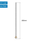 Two Pack 14 Inch Tr8x8 Lead Screws With Brass Nuts For 3D Printer Z Axis And CNC Machining Stainless Steel Acme Thread 2mm Pitch 8mm Lead 350mm Length