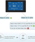 Smart Programmable Thermostat With Zone Remote Sensor And C Wire Adapter, Energy Saving, Works With Alexa And Google Assistant