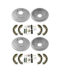 Rear Brake Drum And Shoe Kit For Honda Civic 2006 To 2015 Heavy Duty Replacement Parts Built Tough For Reliable Stops And Smooth Braking Action To Keep Your Ride Safe On The Road Today. Set of rear brake drums, shoes, and hardware for Honda Civic 2006-2015