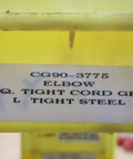 Built Different 3/4 Inch Aluminum 90 Degree Cord Grip Connectors Pack Of 16 Heavy Duty Electrical Gear label showing specifications.